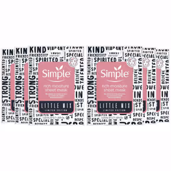 Simple Kind toSkin Daily Skin Detox Sheet Mask 6Pk - Buy 6 Rich Moisture