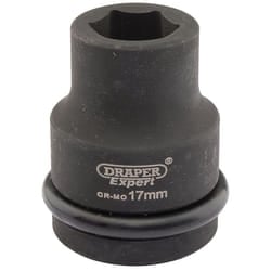 Draper Expert HI-TORQ&#174; 6 Point Impact Socket, 3/4"" Sq. Dr., 17mm