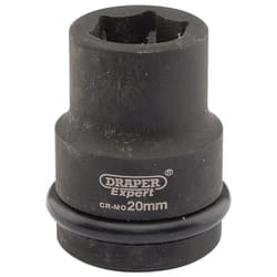Draper Expert HI-TORQ&#174; 6 Point Impact Socket, 3/4"" Sq. Dr., 20mm