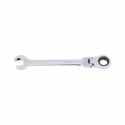 Metric Combination Spanner with Flexible Head and Double Ratcheting Features (16mm)