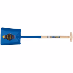 Draper Expert Solid Forged Contractors Square Mouth Shovel with Ash Shaft and T-Handle