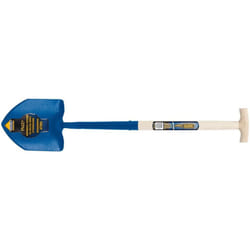 Draper Expert Solid Forged Contractors Round Mouth Shovel with Ash Shaft and T-Handle