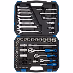 Metric Tool Kit, 1/4"", 3/8"" and 1/2"" Sq. Dr. (75 Piece)