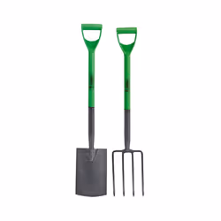 Carbon Steel Garden Fork and Spade Set