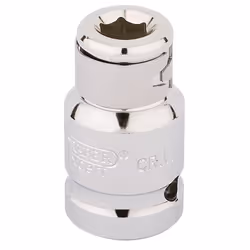 Screwdriver Bit Holding Socket, 1/2"" Sq. Dr. x 5/16"" Hexagon