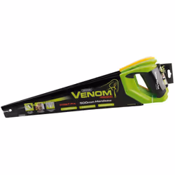 Draper Venom&#174; 1 x First Fix & 2 x Second Fix Double Ground Handsaws, 500mm, 7tpi/8ppi & 11tpi/12ppi (Pack of 3)