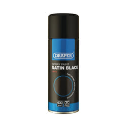 DRAPER Satin Black Paint (400ml) [18013]