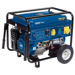 Draper Expert Petrol Generator with Wheels, 5000W