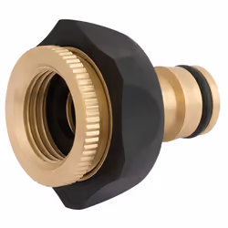 Brass and Rubber Tap Connector, 1/2 - 3/4""