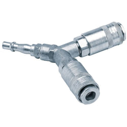 PCL Twin Standard Coupling, 2 x Male Couplings, 1 x Tailpiece (Sold Loose)