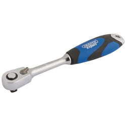 60 Tooth Micro Head Reversible Soft Grip Ratchet, 1/4"" Sq. Dr.
