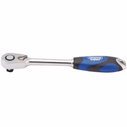 60 Tooth Micro Head Reversible Soft Grip Ratchet, 1/2"" Sq. Dr.