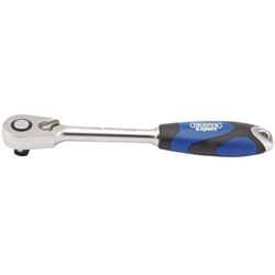 60 Tooth Micro Head Reversible Soft Grip Ratchet, 1/2"" Sq. Dr.