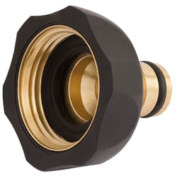 Brass and Rubber Tap Connector, 1""