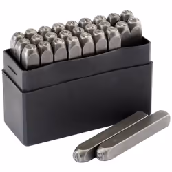 A - Z Letter Stamp Set, 3/16""