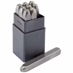 0 - 9 Number Stamp Set, 1/8""