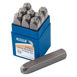 0 - 9 Number Stamp Set, 1/4""