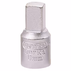 Square Drain Plug Key, 3/8 Sq. Dr., 11mm
