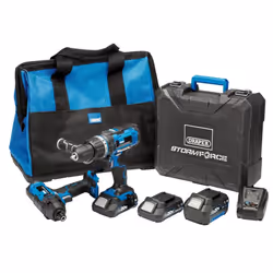 Draper Storm Force&#174; 20V Cordless Impact Kit (7 Piece)