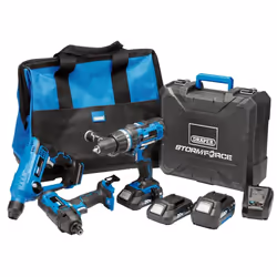 Draper Storm Force&#174; 20V Cordless Fixing Kit (8 Piece)