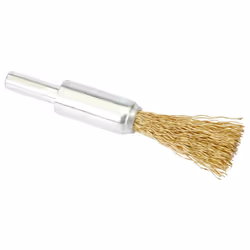 Brassed Steel Crimped Decarb Brush, 13mm