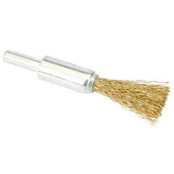 Brassed Steel Crimped Decarb Brush, 13mm