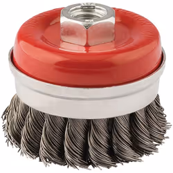 Steel Twist-Knot Wire Cup Brush, 65mm, M14