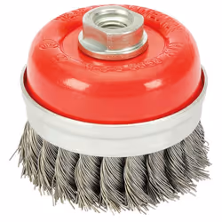 Steel Twist-Knot Wire Cup Brush, 75mm, M14