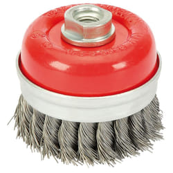 Steel Twist-Knot Wire Cup Brush, 75mm, M14