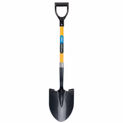 Round Point Builders Shovel with Fibreglass Shaft