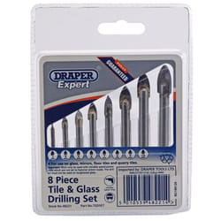 Draper Expert Tile and Glass Drill Bit Set (8 Piece)