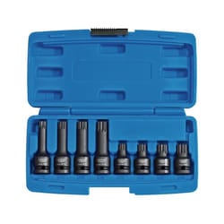 DRAPER 1/2" Sq. Dr. Tamper Proof Impact Spline Set (8 Piece) [49460]