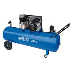 200L Belt-Driven Air Compressor, 2.2kW/3hp