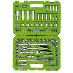Metric Socket Set, 1/4&#8221; and 1/2&#8221; Sq. Dr. (100 Piece)
