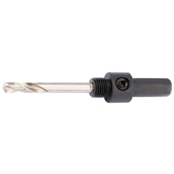 Hex. Shank Holesaw Arbor with HSS Pilot Drill for 14 - 30mm Holesaws, 7/16"" Thread