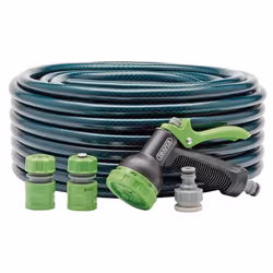 Garden Hose and Spray Gun Kit, 12mm Bore, 30m