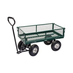 Draper Tools Steel Mesh Gardeners Cart Green and Black Powered Utility Cart