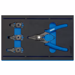 Interchangeable Circlip Plier Set in 1/4 Drawer EVA Insert Tray (5 Piece)