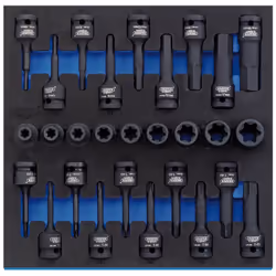 Draper Tools 63490, 1/2", 28 head(s)