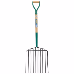 10 Prong Manure Fork with Wood Shaft and MYD Handle