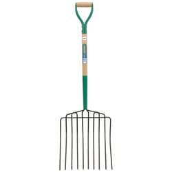10 Prong Manure Fork with Wood Shaft and MYD Handle