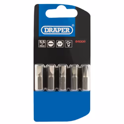 Plain Slot Insert Bit, 5.5mm, 1/4"" Hex, 25mm Long (Pack of 5)
