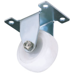 Fixed Plate Fixing Nylon Wheel, 100mm Diameter, S.W.L. 125kg