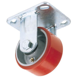 Fixed Plate Fixing Heavy Duty Polyurethane Wheel, 160mm Diameter, S.W.L. 400kg