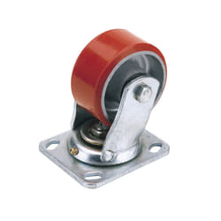 200mm Dia. Swivel Plate Fi x ing Heavy Duty Polyurethane Wheel - S.W.L. 500Kg