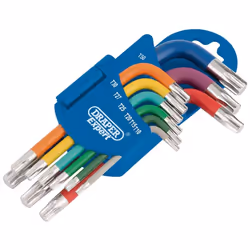 Draper TX-STAR® Metric Coloured Short Arm Key Set (9 Piece)