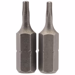 Draper TX-STAR® Insert Bit, 1/4"" Hex, 25mm Long, T8 (Pack of 2)