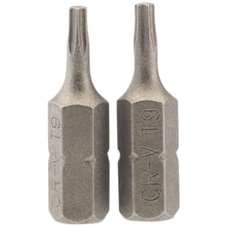 Draper TX-STAR&#174; Insert Bit, 1/4"" Hex, 25mm Long, T9 (Pack of 2)