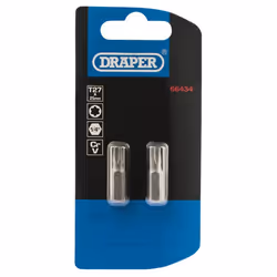 Draper TX-STAR® Insert Bit, 1/4"" Hex, 25mm Long, T27 (Pack of 2)