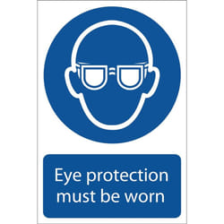 Eye Protection' Mandatory Sign, 200 x 300mm